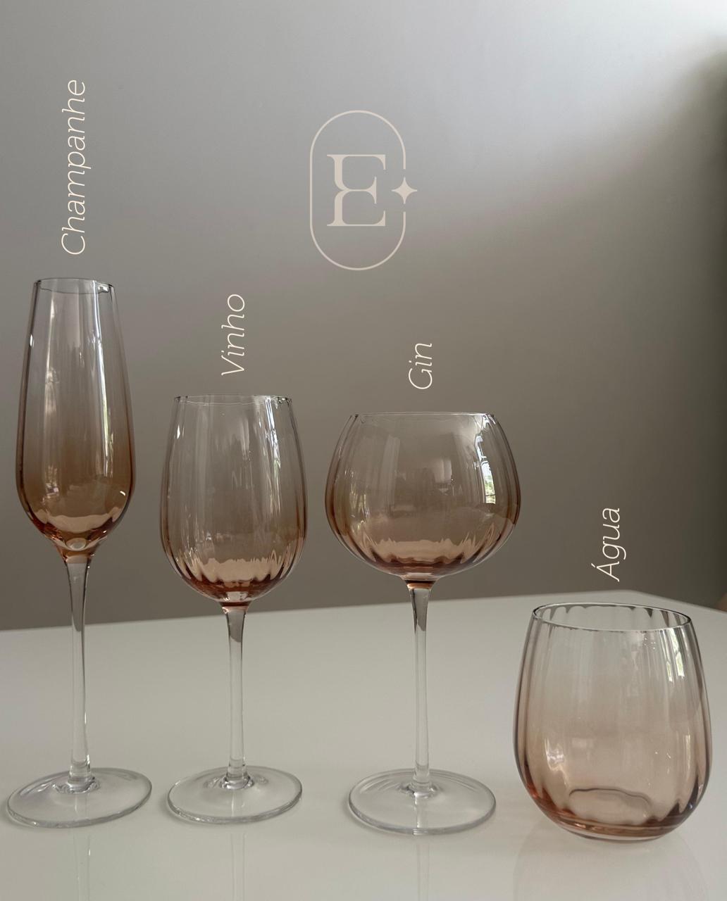 TAÇA VINHO CELEBRARE 350ml (06 UNID) CARAMELO CRISTAL ECOÓGICO