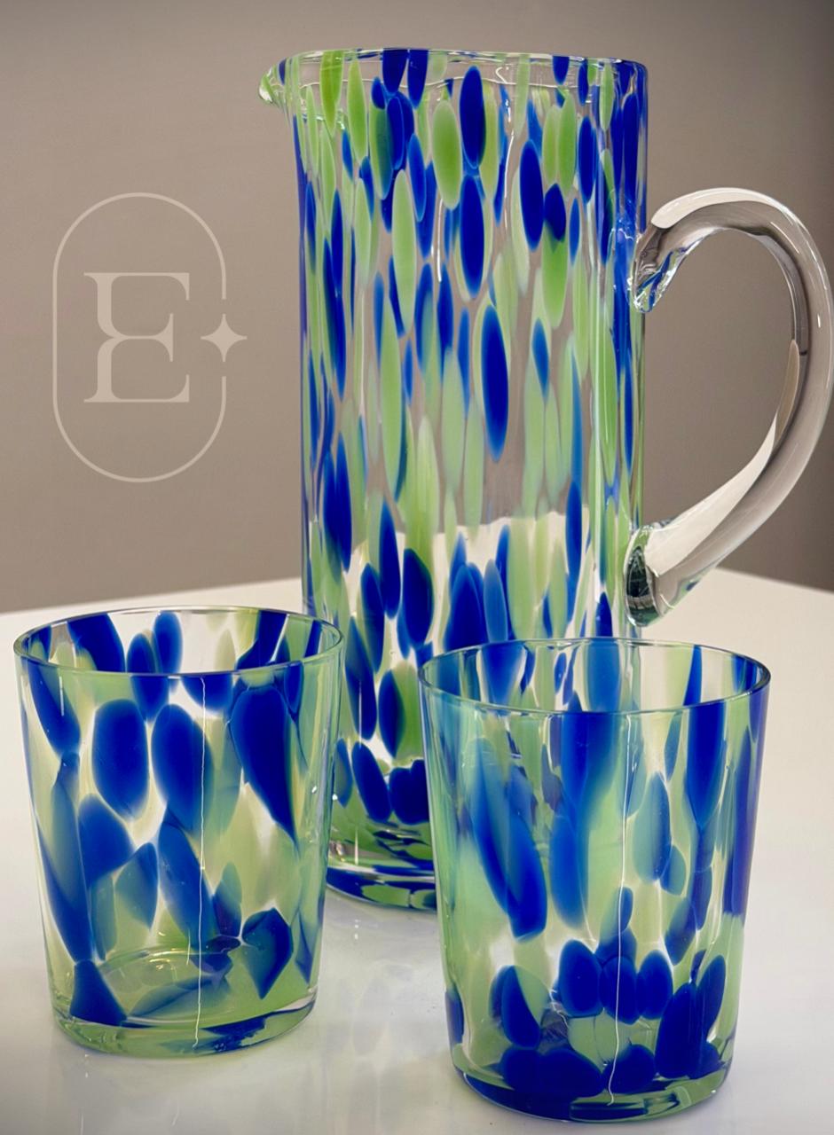 JOGO 02 COPOS 320ml AQUARELLE VIDRO