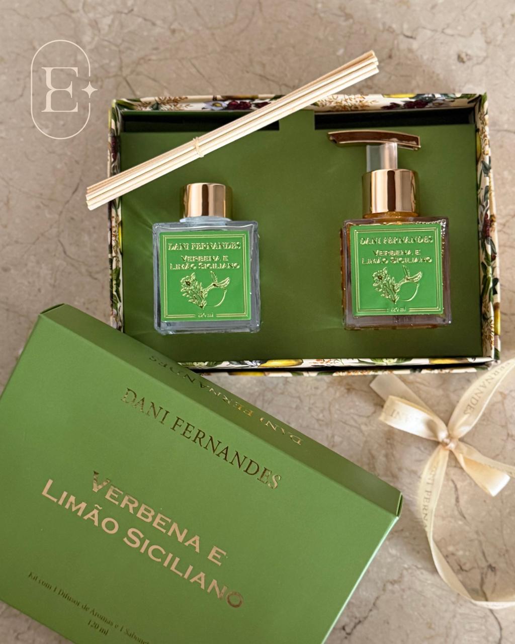 KIT DIFUSOR E SABONETE 120ML VERBENA & LIMÃO SICILIANO