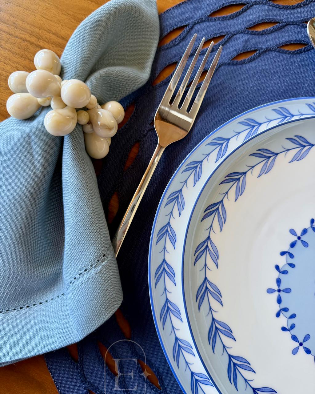 PORTA GUARDANAPO  GOTAS TRAVERTINO (04 UNID)