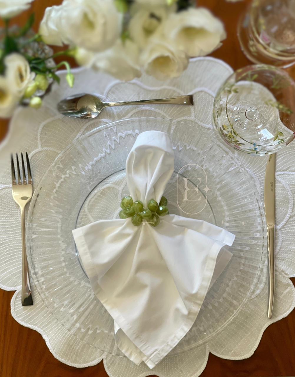 PORTA GUARDANAPO PALLINA MUSGO (4 UNID)