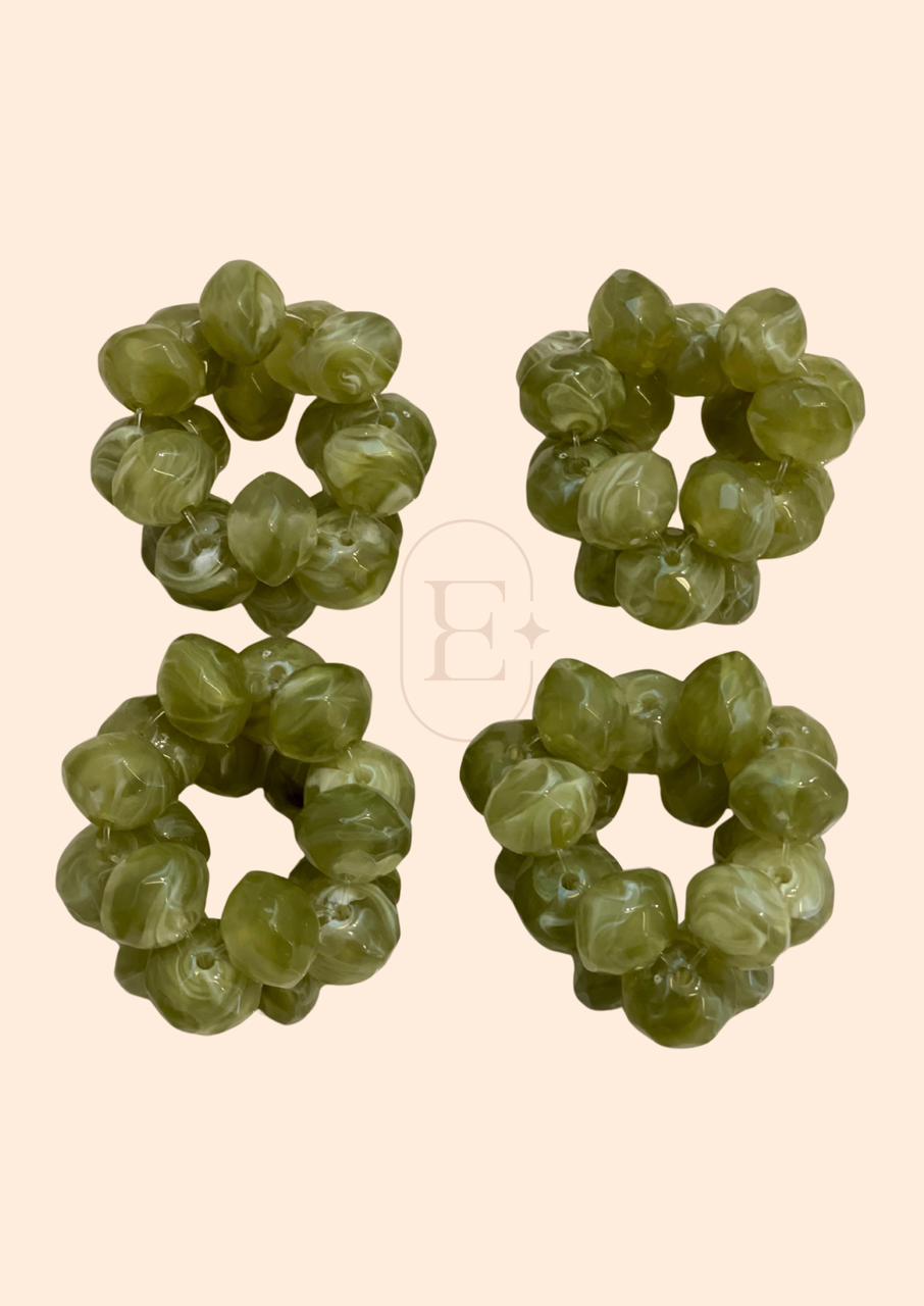 PORTA GUARDANAPO PALLINA MUSGO (4 UNID)