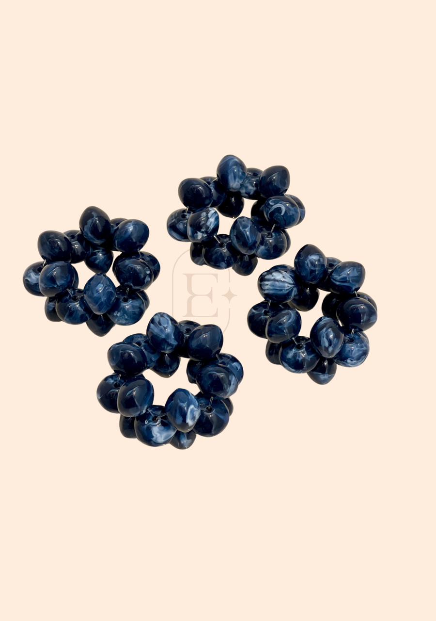 PORTA GUARDANAPO PALLINA AZUL (4 UNID)